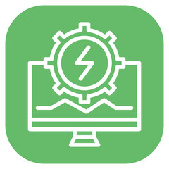 Energy Monitoring Vector Icon