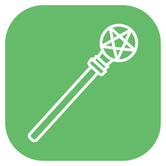 Magic Staff Vector Icon
