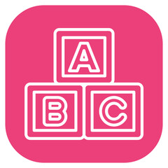 Alphabet Blocks Vector Icon