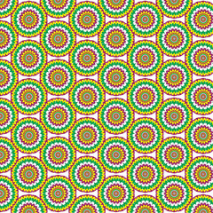 Geometric Floral Radial Mandala Pattern design