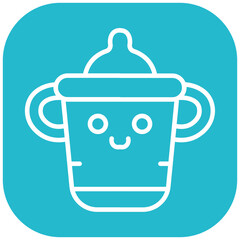 Baby Cup Vector Icon