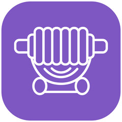 Ab Roller Vector Icon