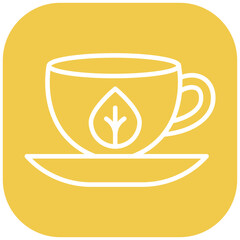 Vegan Coffee Option Vector Icon
