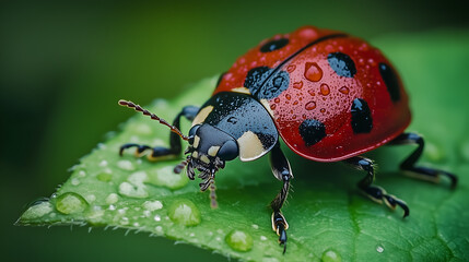 Delicate Ladybug in a Peaceful Natural Setting
