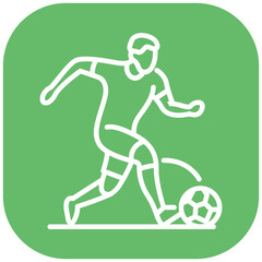 Soccer Dribbling Vector Icon