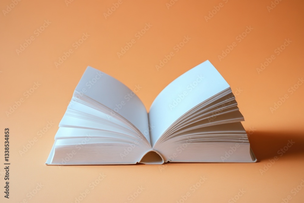 Poster a book sits on a table, ready to be read