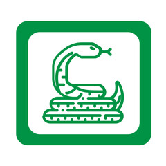 vector illustration of a cobra snake