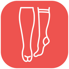 Compression Stocking Vector Icon