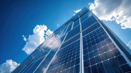 Solar Panel Installation on Modern High-Rise Building - High Fidelity V2-6x