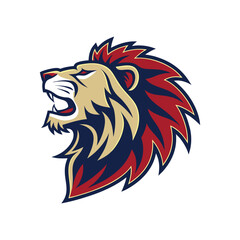 Creative lion mascot icon clip art lion vector lion logo design