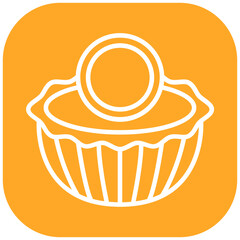 Egg Tart Vector Icon