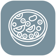 Greek Salad Vector Icon