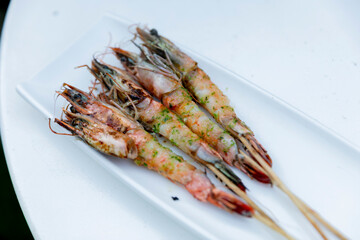 alimento, marisco, comida, carne, a la parrilla, cena, delicioso, epicúreo, peces, cocina, cocido, restaurante, gamba, camarones, frita, fresco