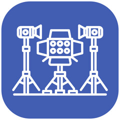 Obraz premium Lighting Rig Vector Icon