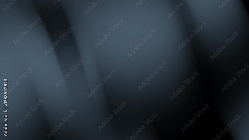 Poster an abstract image featuring smooth, blended shades of blue and black, creating a flowing and dynamic