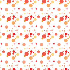 Texture with circles. Splash effect banner. Dotted abstract illustration with blurred drops of rain. Seamless pattern for fabric, textile.