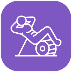 Fototapeta premium Ab Roller Vector Icon