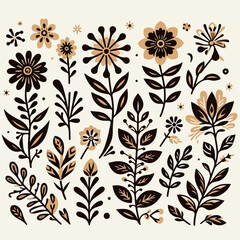 Fototapeta premium Nature Inspired Floral Vector Illustration