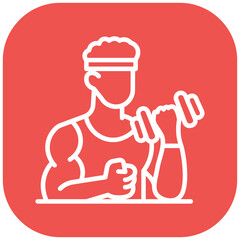 Obraz premium Fitness Level Vector Icon