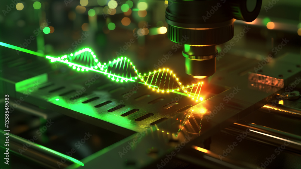Aufkleber This high-tech lab showcases genetic modifications aimed at extending youth.