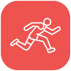 Athlete Training Vector Icon