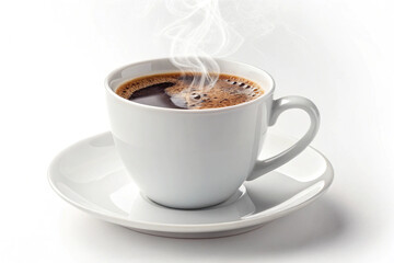 Aromatic Steam Rising from a Cup of Freshly Brewed Coffee