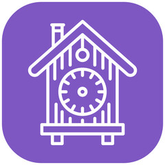 Cuckoo Clock Vector Icon