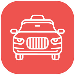 Luxury Taxi Vector Icon