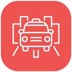 Taxi Lane Vector Icon