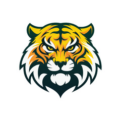 wild tiger mascot logo icon vector clip art design