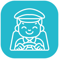 Taxi Driver Vector Icon