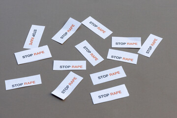 A strong visual concept featuring cut-out papers with the bold message 