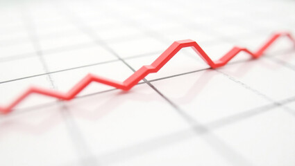 Obraz premium 3d rendering Stock market online business concept.deflation business Graph 