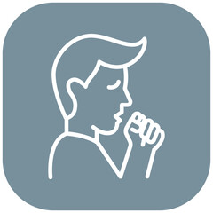 Allergic Cough Vector Icon