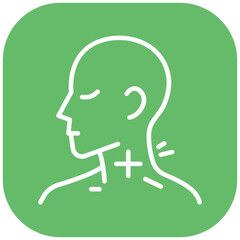 Neck Stiffness Vector Icon