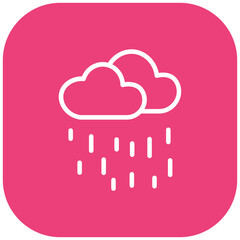 Heavy Rain Clouds Vector Icon