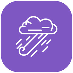 Monsoon Breeze Vector Icon