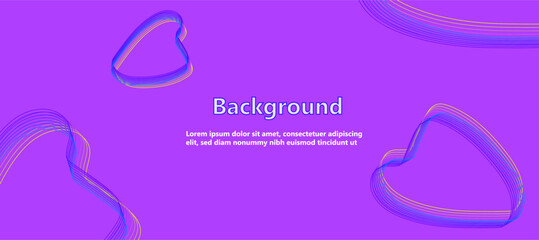 purple, abstract, heart, gradient background, business technology digital communication template, artificial intelligence illustration element, future banner poster cover pattern creative graphic, 