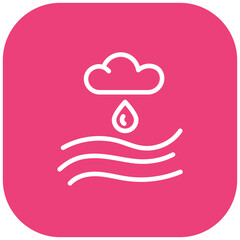 Monsoon Streams Vector Icon