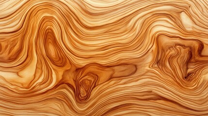 Fototapeta premium Warm, Golden ,Wavy Wood Grain, Texture Background for Design Projects, Natural Pattern,Abstract Art.