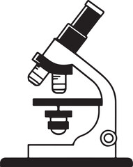 vector microscope icon
