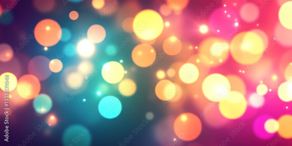 Poster abstract background with bokeh lights. beautiful festive background with natural color