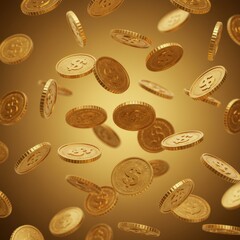 Golden Coins Cascading: A Symbol of Wealth, Prosperity & Financial Success