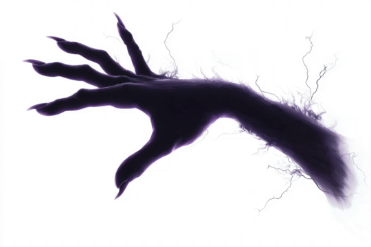 Mysterious hands with magical  effects