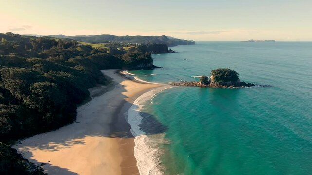 Breathtaking landscapes and ocean-blue backdrops of Slipper Island, Major Island, Alderman Islands