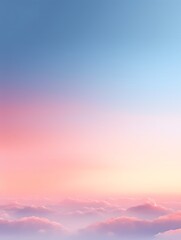 Pink sky and clouds
