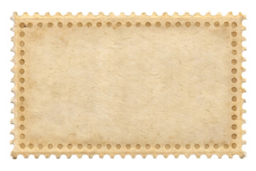 Fototapeta premium blank postage stamp isolated on transparent background