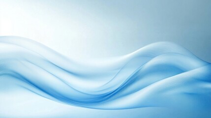 Fototapeta premium Serene Blue Abstract Waves.