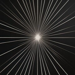 Obraz premium Radiating Lines in Symmetrical Pattern on Dark Background
