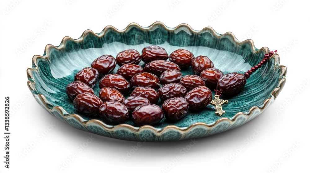 Poster a bowl filled with fresh dates sits atop a table